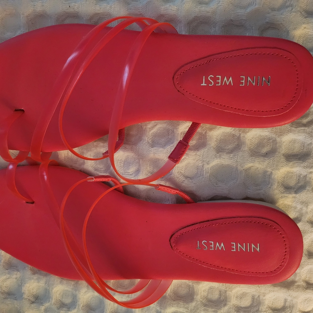 Nine West Red Sandals Vibrant Summer Style